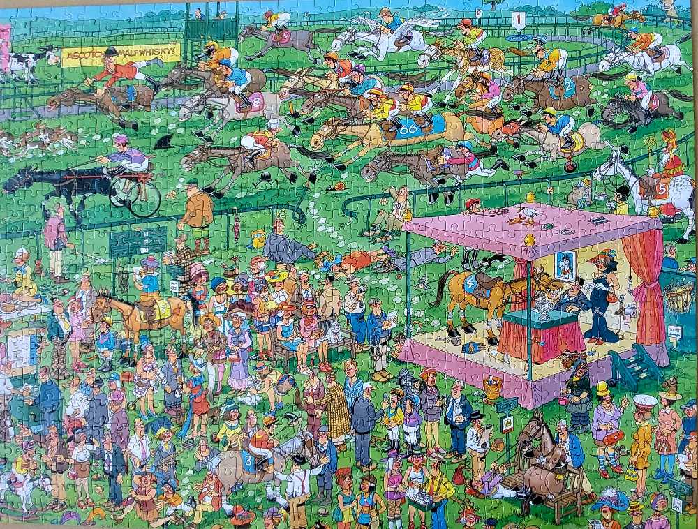 Ascot Horse Race - Jan Van Haasteren puzzle collectible [Barcode 8710126818497] - Main Image 2