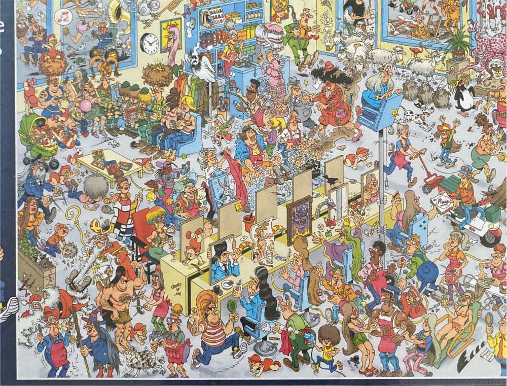 At The Hairdresser - Jumbo puzzle collectible [Barcode 8710126200704] - Main Image 1