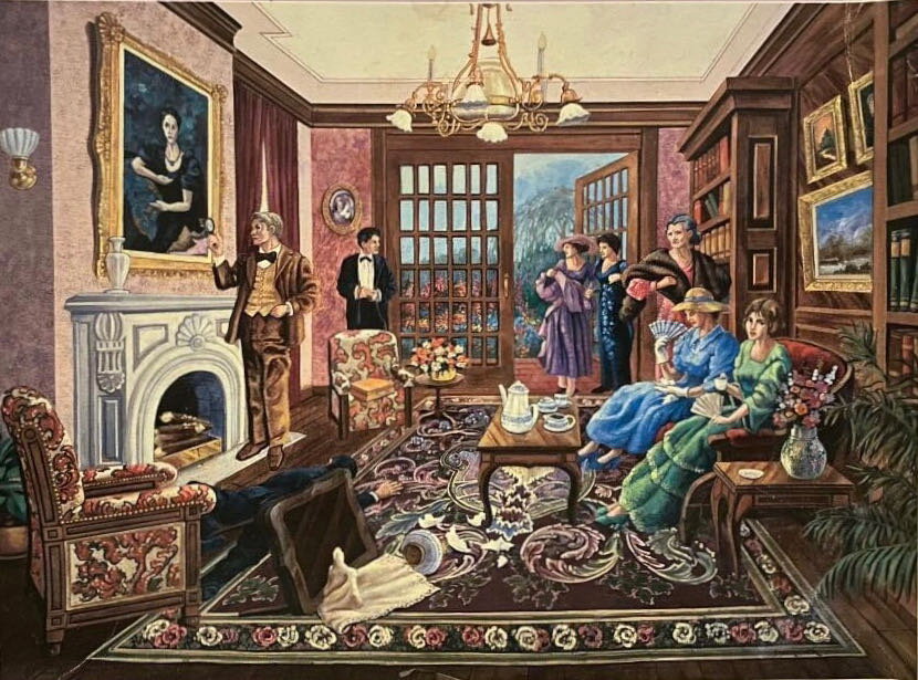 Murder At Bedford Manor (V) - Bits And Pieces puzzle collectible [Barcode 192949033000] - Main Image 2