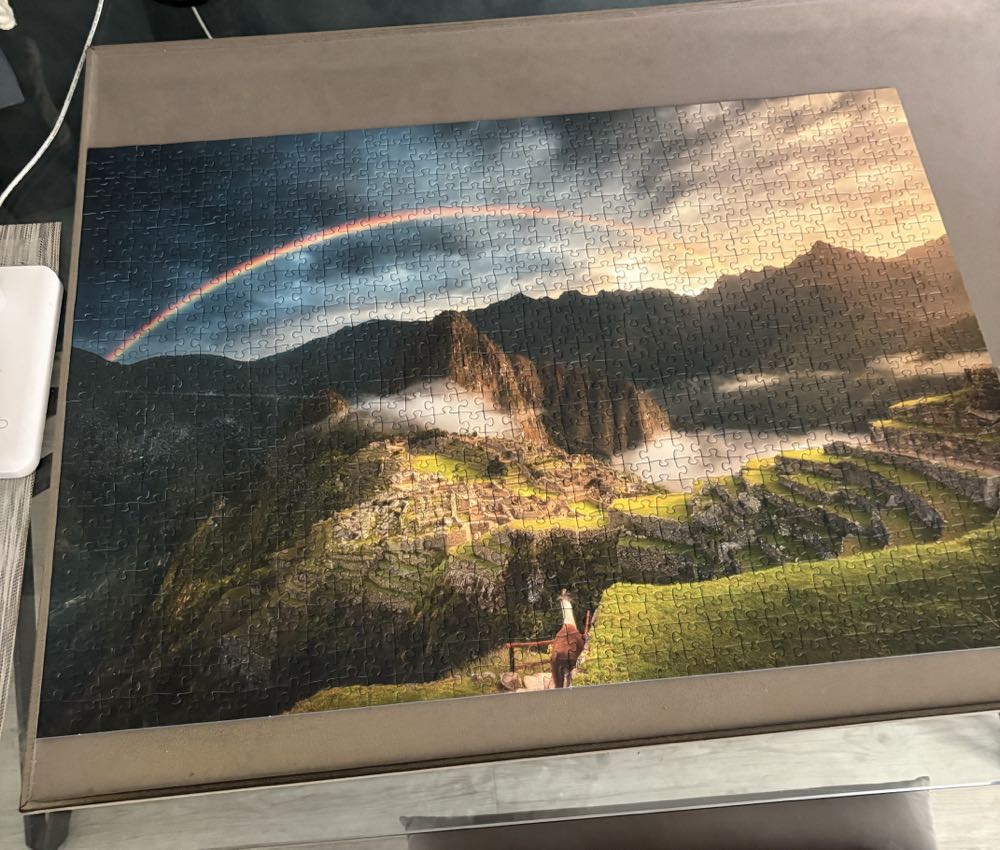 Rainbow Over Machu Picchu, Peru - Ravensburger puzzle collectible [Barcode 4005556151585] - Main Image 2