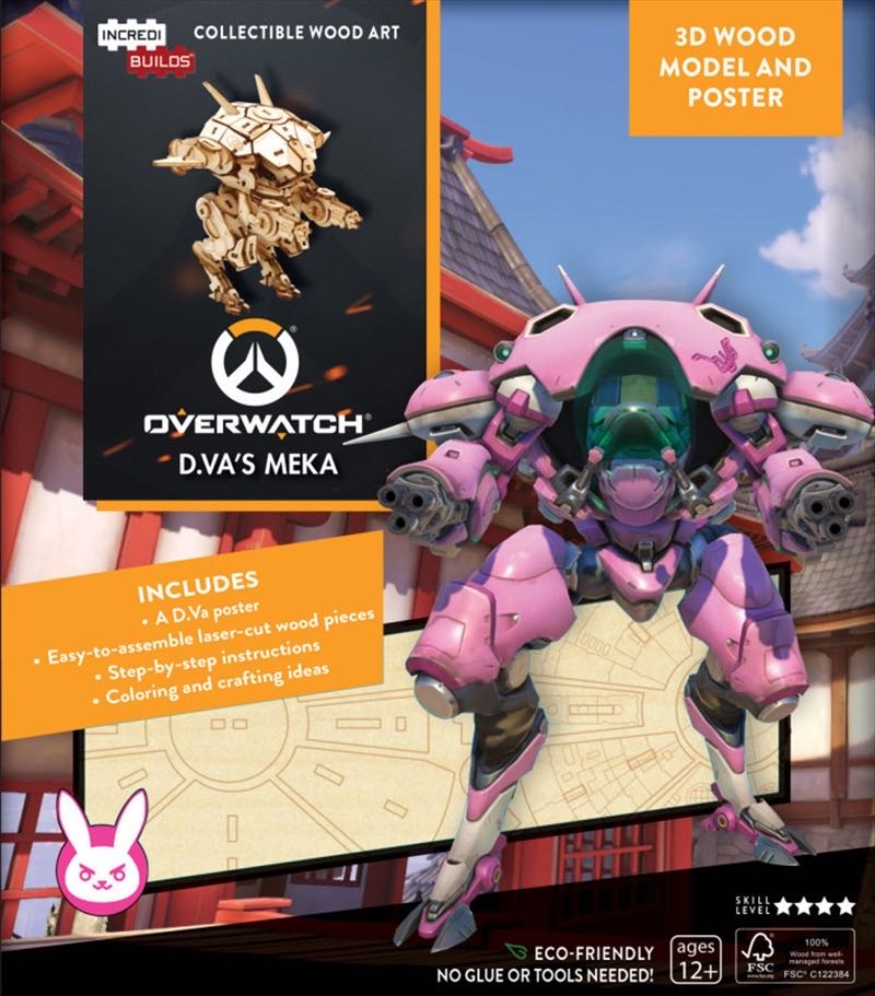 Overwatch: D.va’s Meka - Incredi-build puzzle collectible - Main Image 2