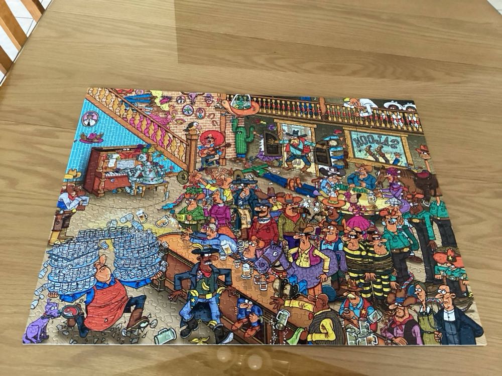 Comic Crowds - Saloon Scene - Ceaco puzzle collectible [Barcode 021081292061] - Main Image 2