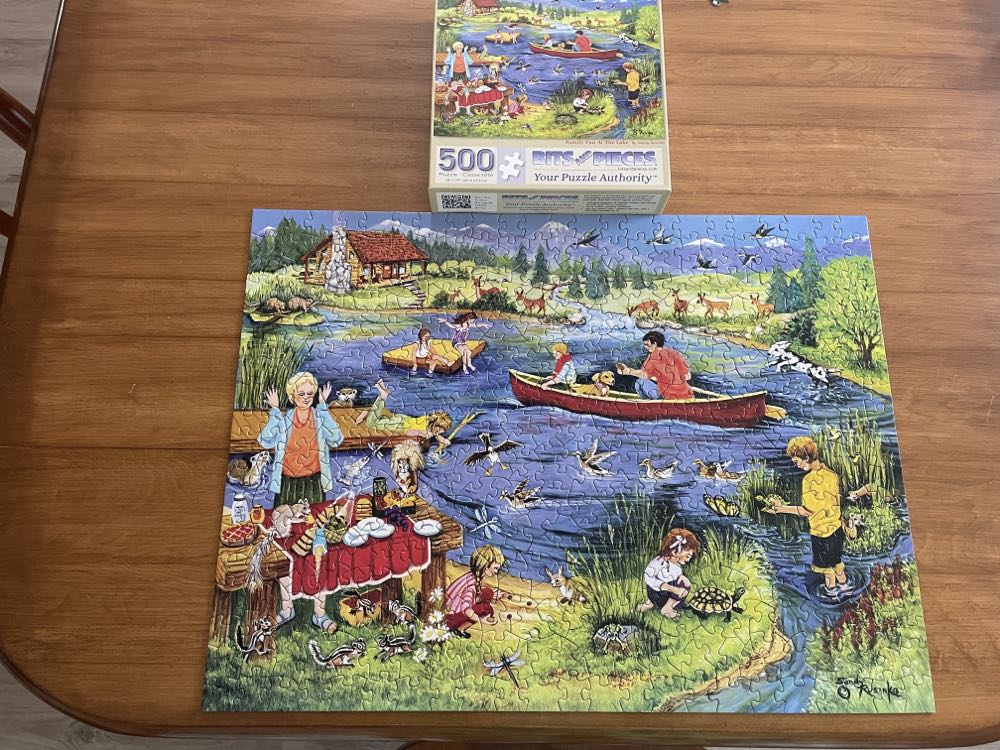 Family Fun At The Lake - Bits And Pieces puzzle collectible [Barcode 192949050434] - Main Image 3