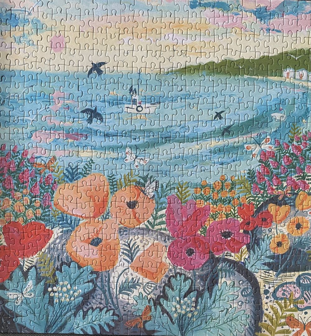 Beachside Flowers - Galison 🇺🇸 puzzle collectible [Barcode 9780735374560] - Main Image 2