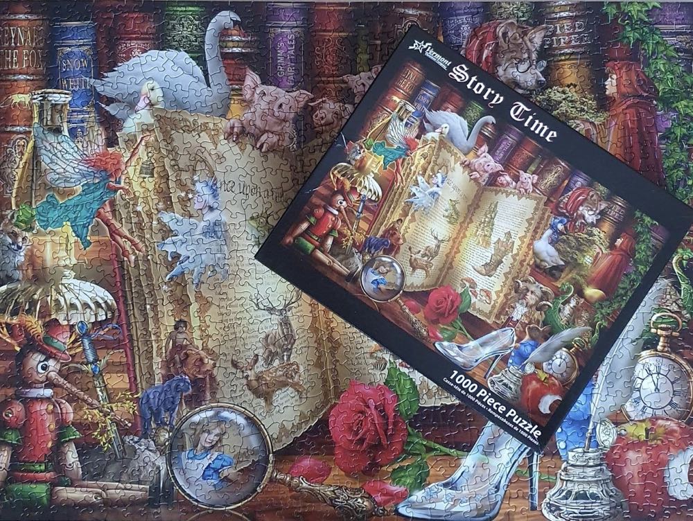 Story Time - Vermont Christmas Company puzzle collectible [Barcode 819273023834] - Main Image 4