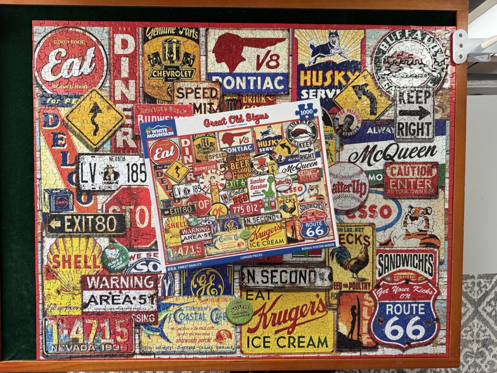 Great Old Signs - White Mountain puzzle collectible - Main Image 3