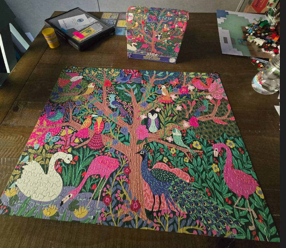 Wild Whimsy Feathered Friends ✅ - Ceaco puzzle collectible [Barcode 021081241007] - Main Image 2