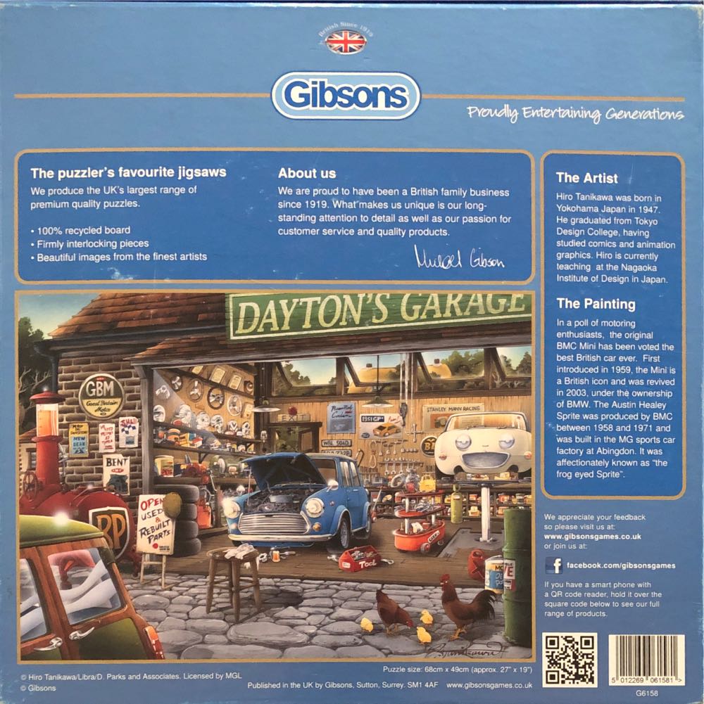 Dayton’s Garage - Gibsons puzzle collectible [Barcode 5012269061581] - Main Image 3