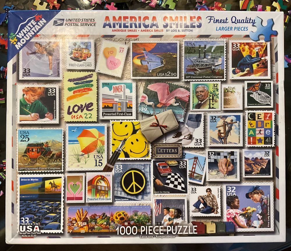 America Smiles ✅ SOLD - White Mountain puzzle collectible - Main Image 2