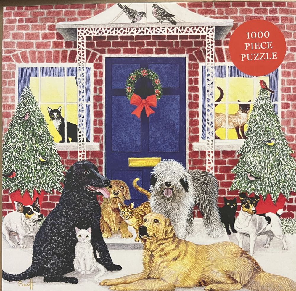 Christmas Cottage 🔵 - Galison puzzle collectible [Barcode 9780735356887] - Main Image 3