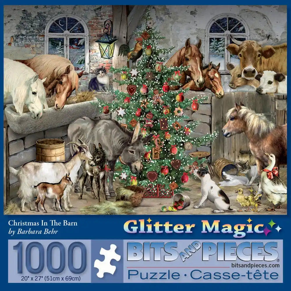 Christmas in the Barn - Bits And Pieces puzzle collectible - Main Image 2