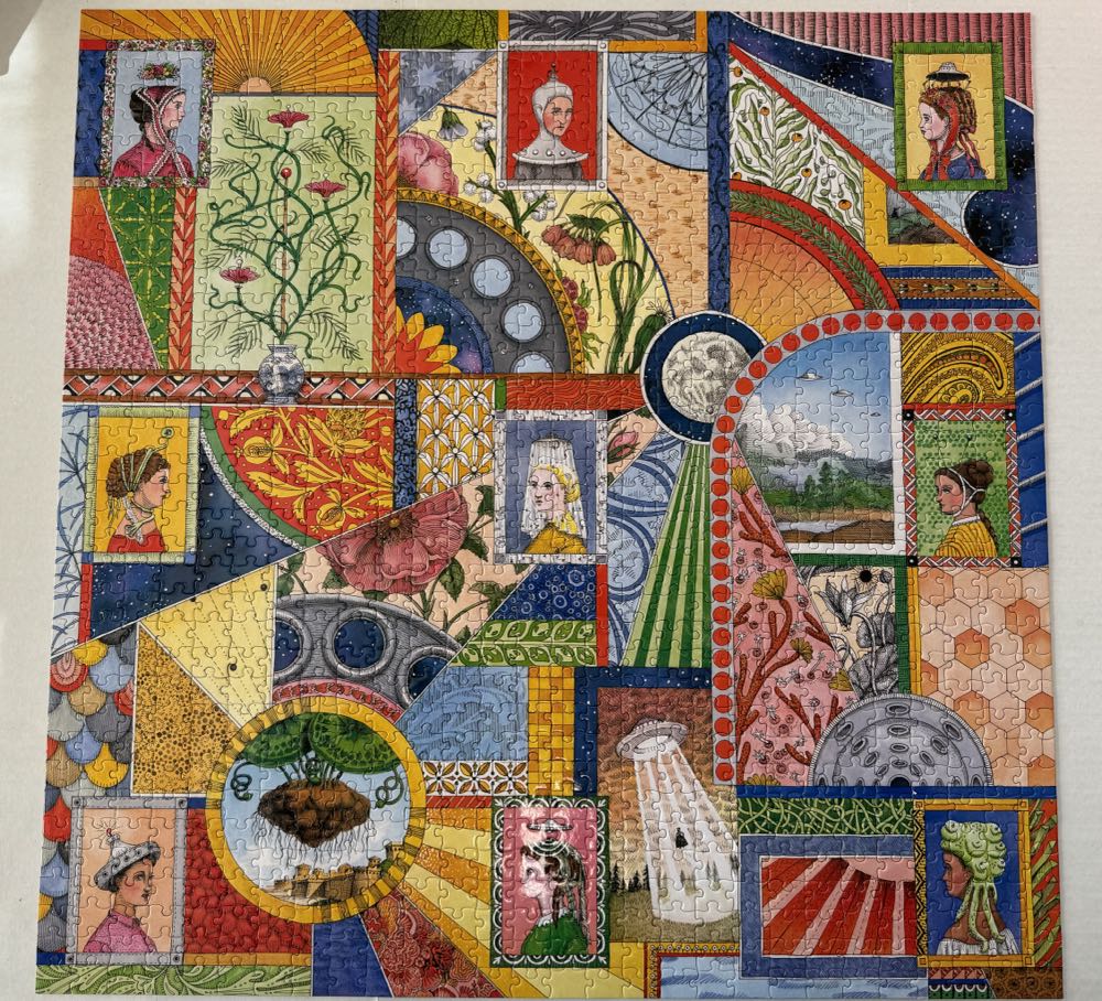 UFO Victorian Ladies - Eeboo puzzle collectible [Barcode 689196512681] - Main Image 3