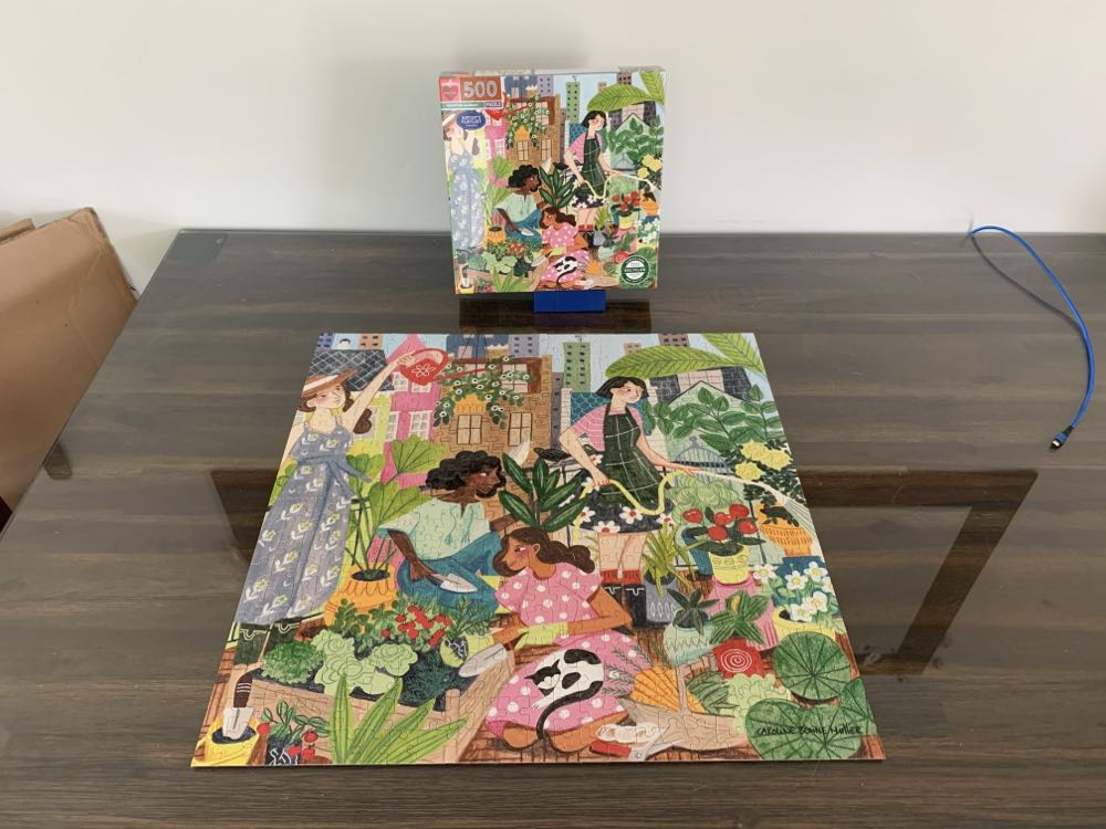 Rooftop Garden - Eeboo puzzle collectible [Barcode 689196512650] - Main Image 2