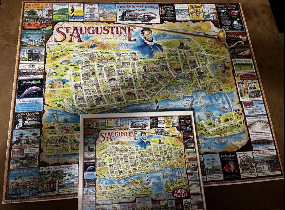 ZZ - St Augustine, Florida (SOLD) - White Mountain 🇺🇸 puzzle collectible - Main Image 3