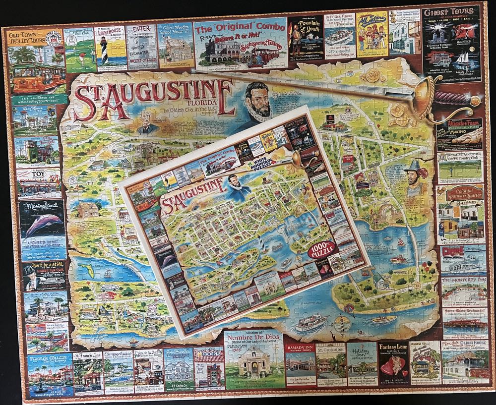 ZZ - St Augustine, Florida (SOLD) - White Mountain 🇺🇸 puzzle collectible - Main Image 4
