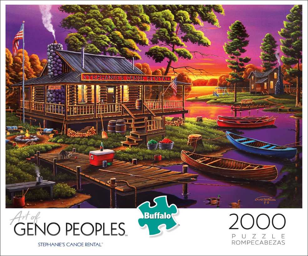 Stephanie’s Canoe Rental - Buffalo Games puzzle collectible [Barcode 079346021086] - Main Image 2