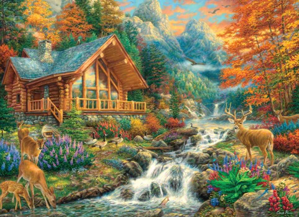 Alpine Serenity - Buffalo puzzle collectible [Barcode 079346997480] - Main Image 2