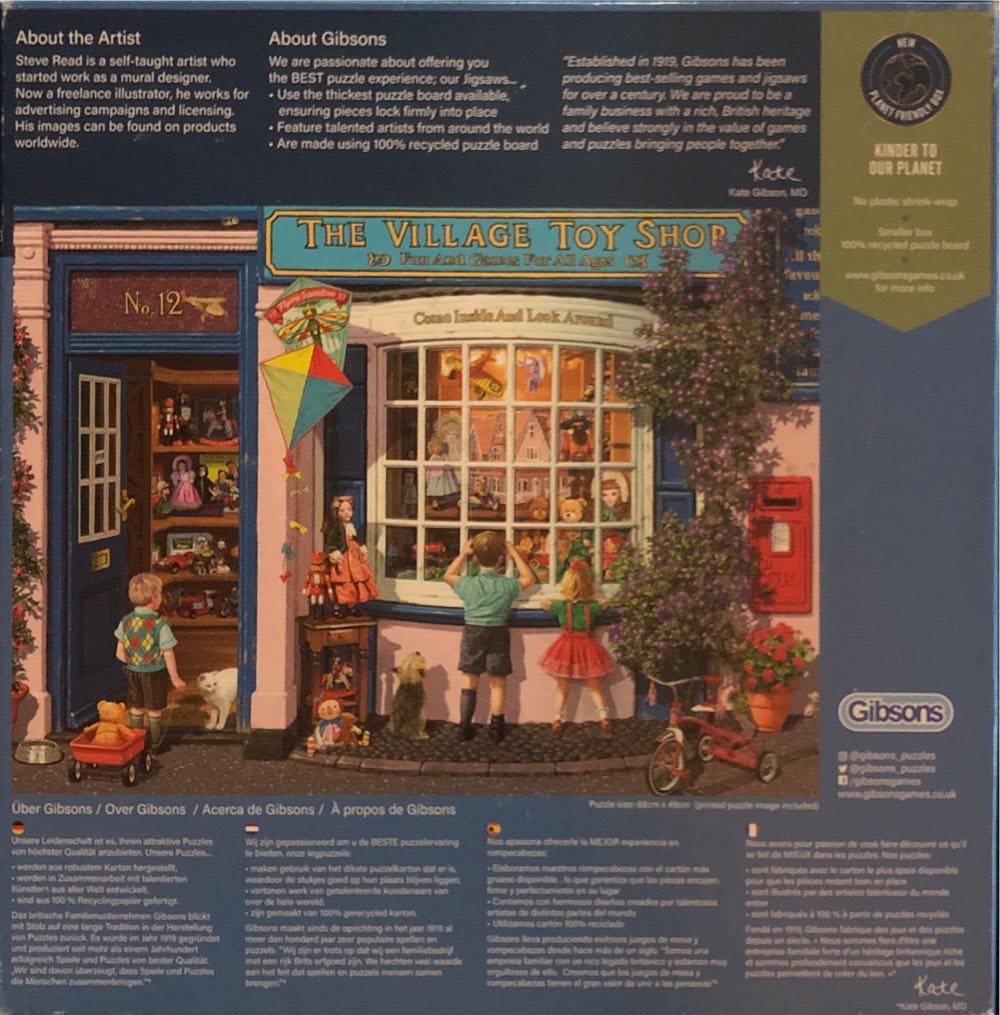 Teddy Bears & Tricycles (Agnes €5,00) - Gibsons puzzle collectible [Barcode 5012269035346] - Main Image 2