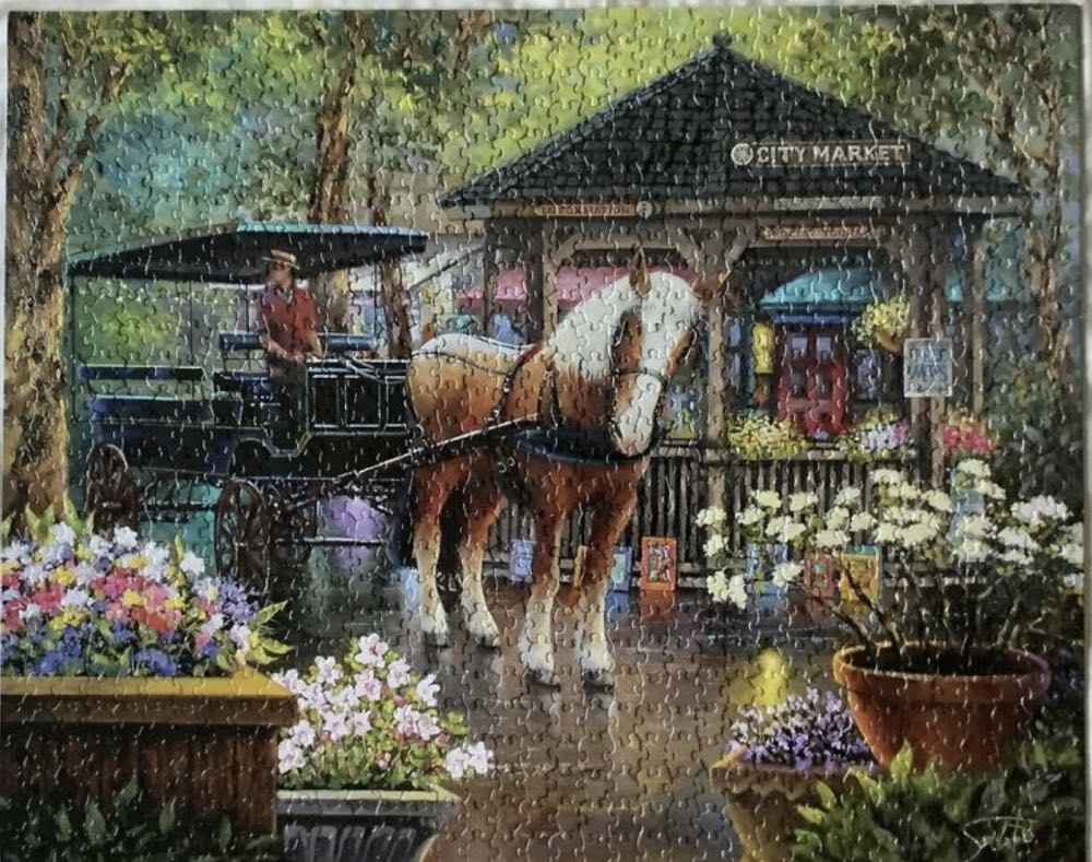 City Market-sold - White Mountain puzzle collectible [Barcode 724819260065] - Main Image 3