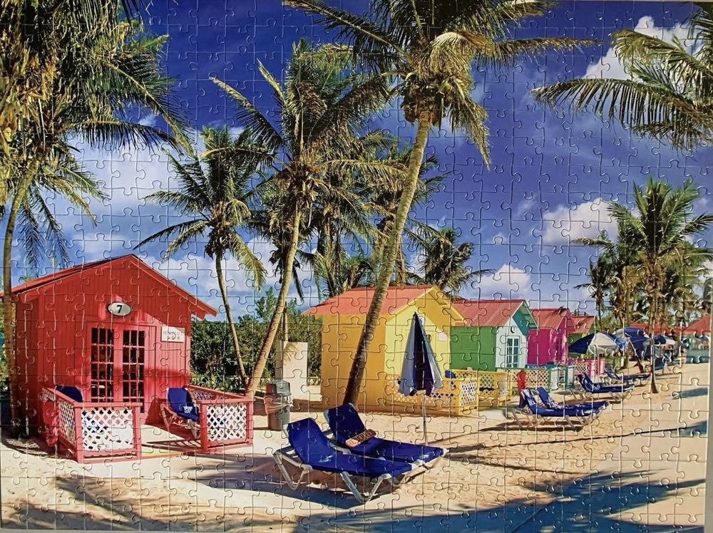 *Colorful Beach Huts, Bahamas - LFP Puzzle puzzle collectible [Barcode 4895145412391] - Main Image 2