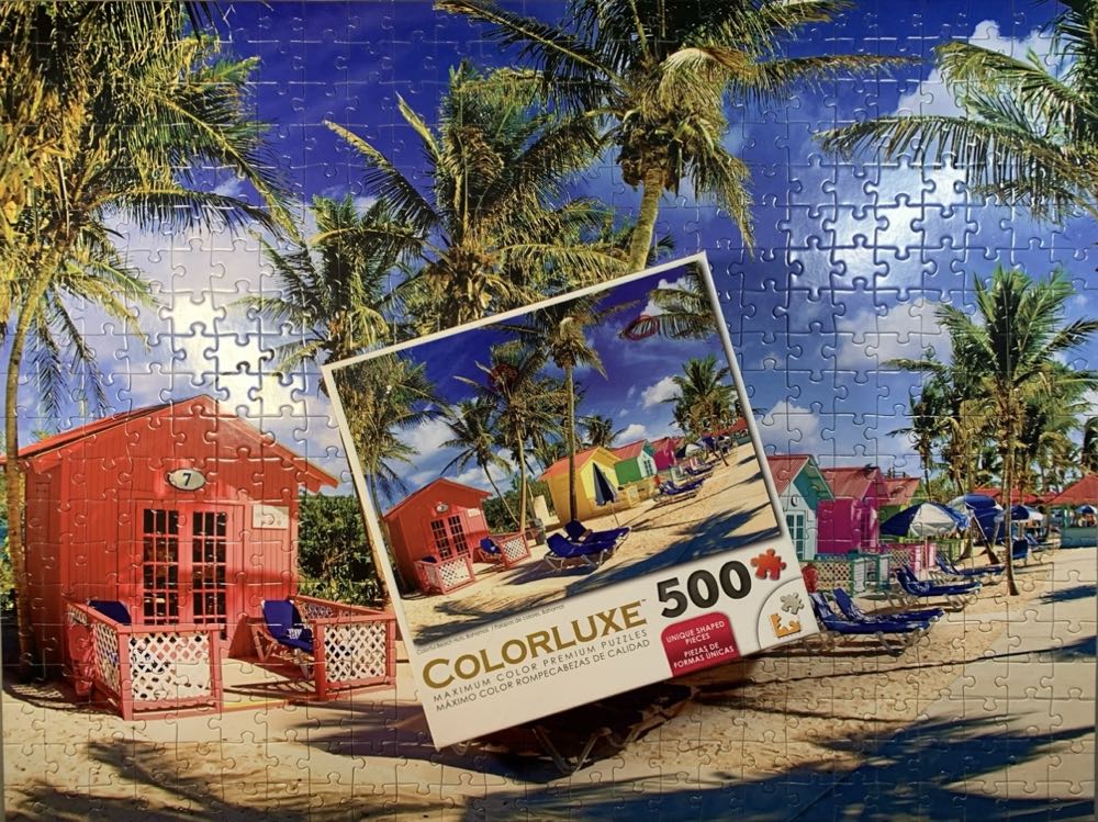 *Colorful Beach Huts, Bahamas - LFP Puzzle puzzle collectible [Barcode 4895145412391] - Main Image 3