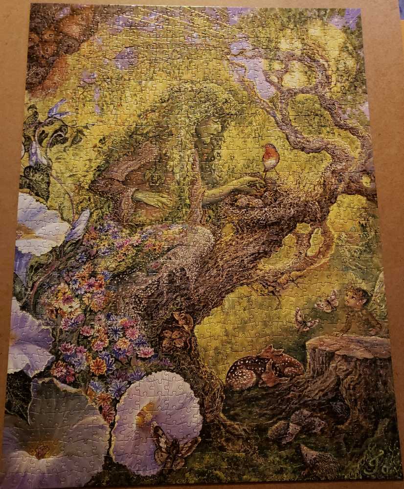 Josephine Wall: Glitter Edition: Forest Protector - Buffalo Games puzzle collectible [Barcode 079346121298] - Main Image 2