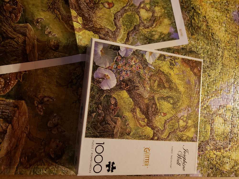 Josephine Wall: Glitter Edition: Forest Protector - Buffalo Games puzzle collectible [Barcode 079346121298] - Main Image 3