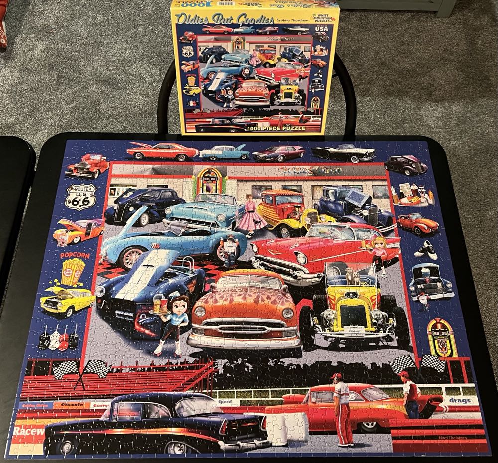 Oldies But Goodies SOLD - White Mountain Puzzles puzzle collectible [Barcode 724819252190] - Main Image 3