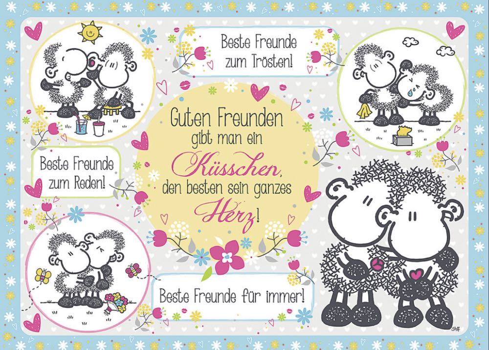 Sheepworld - Good Friends Give Little Kisses - Ravensburger puzzle collectible [Barcode 4005556147885] - Main Image 2