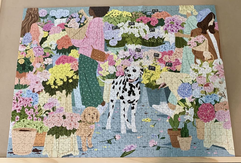 Flower Market - Galison puzzle collectible [Barcode 9780735372887] - Main Image 2