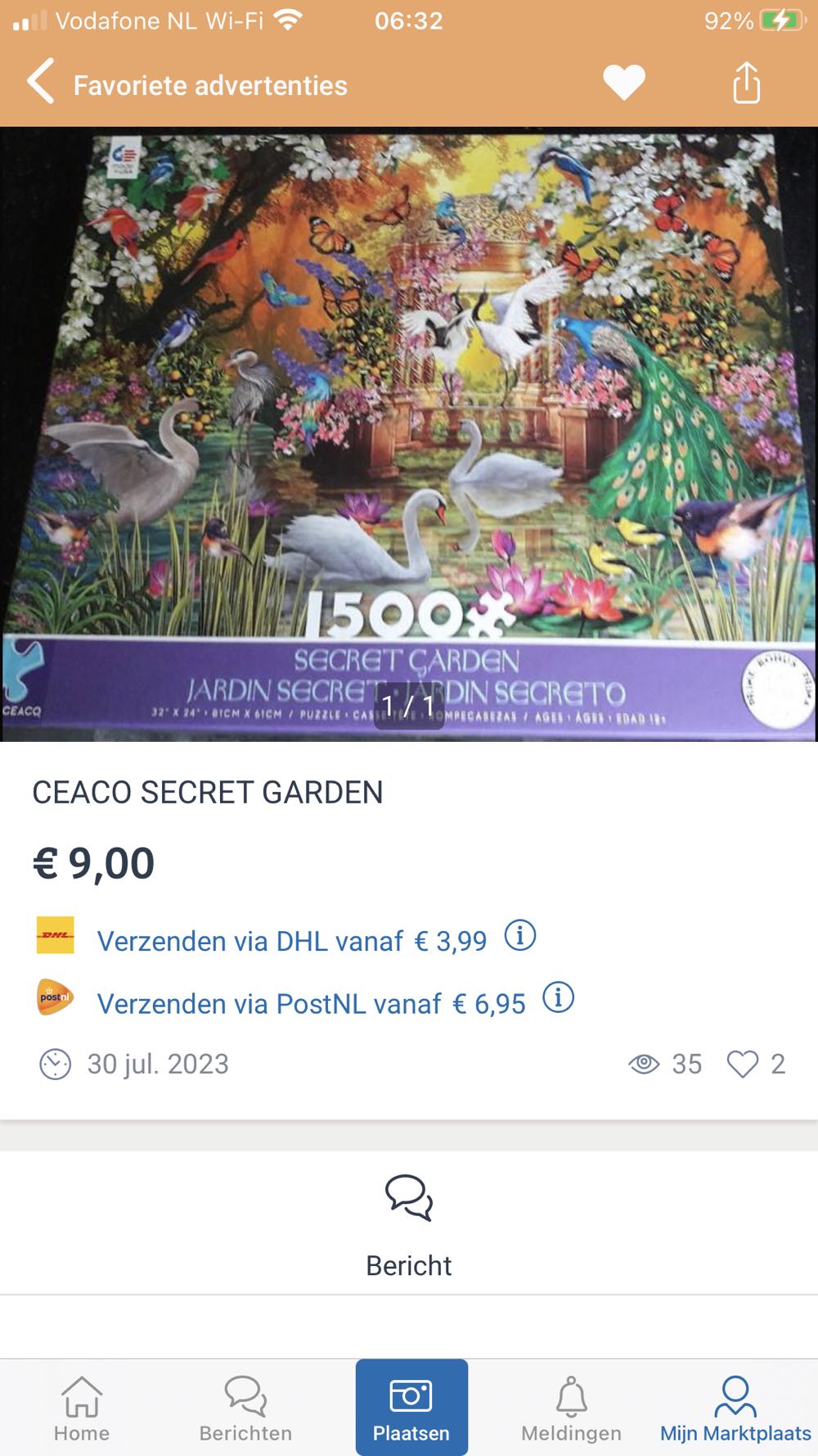 Secret Garden - Ceaco puzzle collectible [Barcode 021081340465] - Main Image 4