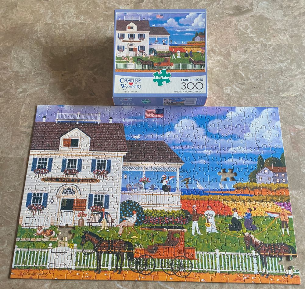 Tea By The Sea - Buffalo puzzle collectible [Barcode 079346026166] - Main Image 2