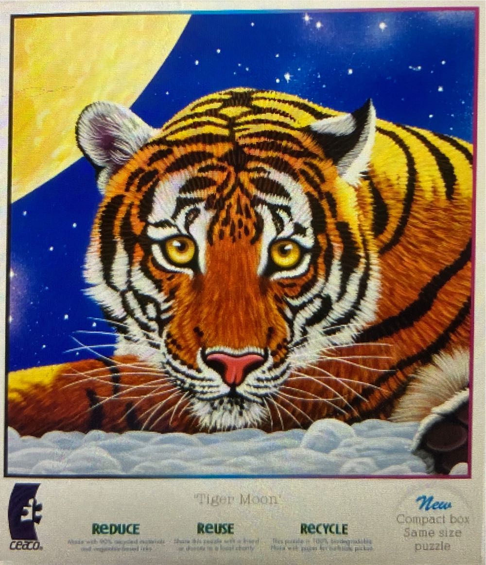 Tiger Moon -  Ceaco puzzle collectible [Barcode 021081023498] - Main Image 2
