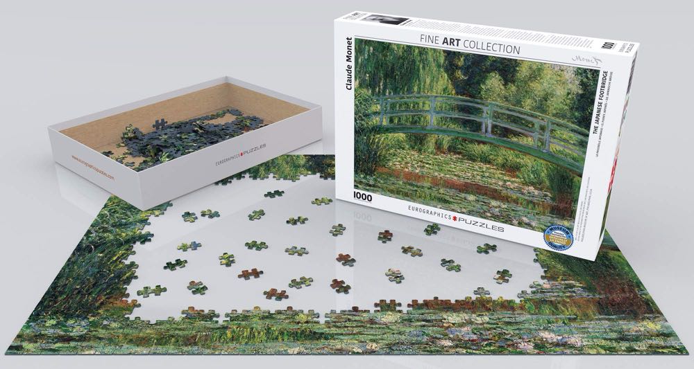 Claude Monet: The Japanese Footbridge - Eurographics puzzle collectible [Barcode 628136608275] - Main Image 2
