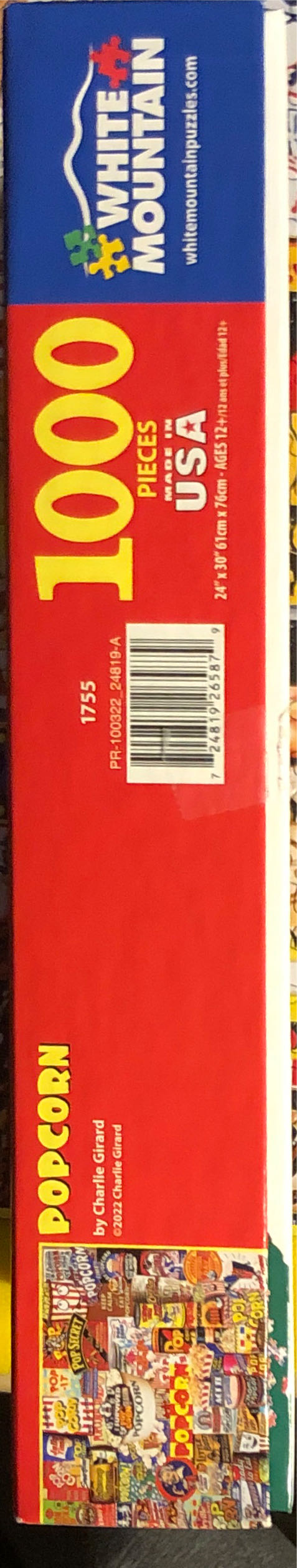Popcorn - White Mountain puzzle collectible [Barcode 724819265879] - Main Image 4