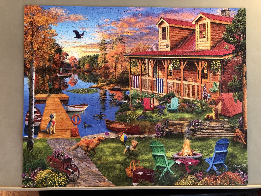 Adventures At The Lake - White Mountain Puzzles puzzle collectible [Barcode 724819265787] - Main Image 2