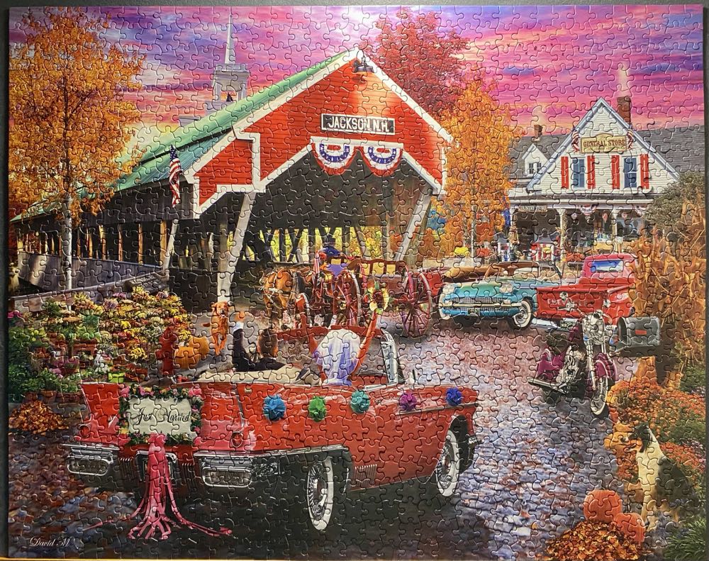 Honeymoon Bridge - White Mountain puzzle collectible [Barcode 724819265794] - Main Image 2