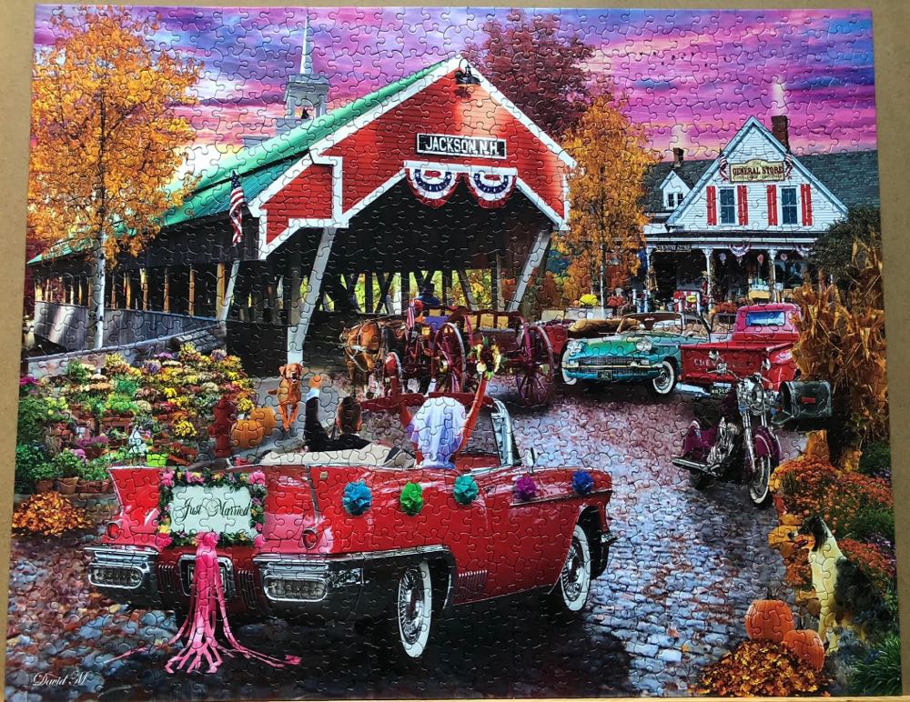 Honeymoon Bridge - White Mountain puzzle collectible [Barcode 724819265794] - Main Image 3