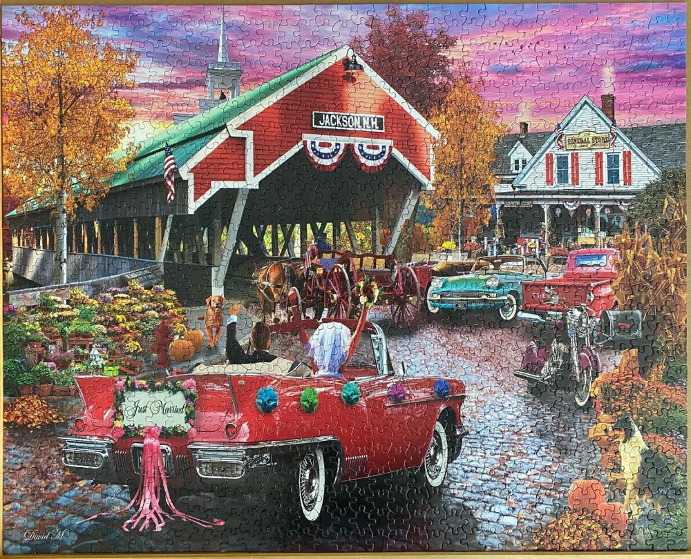 Honeymoon Bridge - White Mountain puzzle collectible [Barcode 724819265794] - Main Image 4