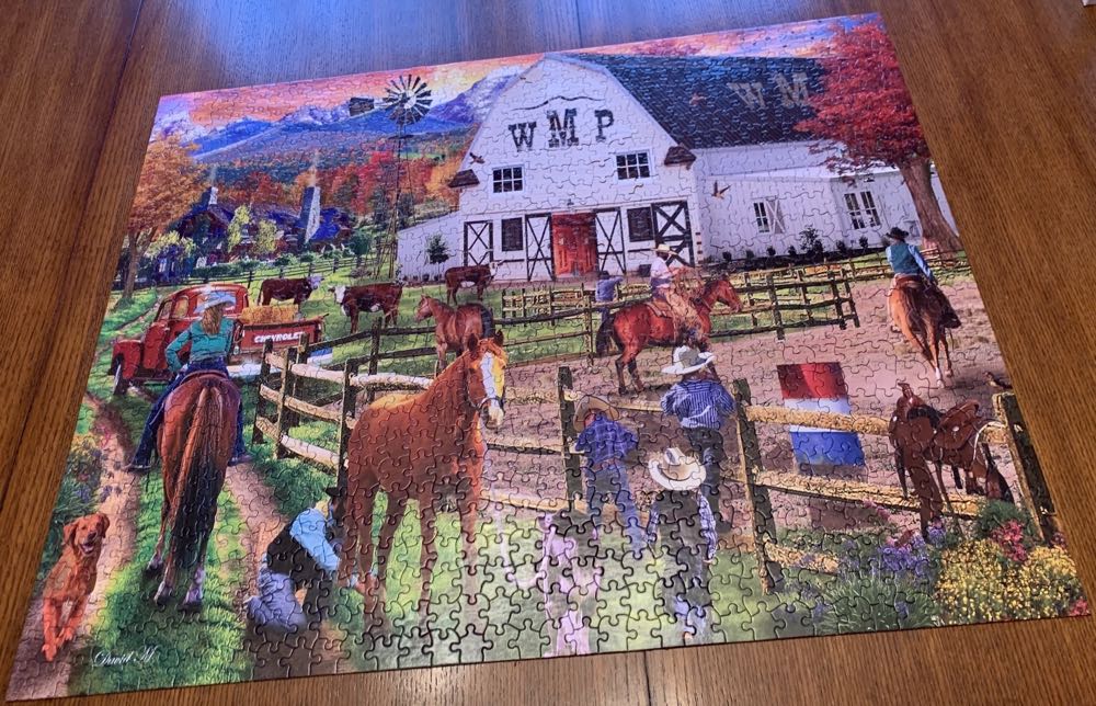 SOLD  Dude Ranch - White Mountain puzzle collectible [Barcode 724819265824] - Main Image 3
