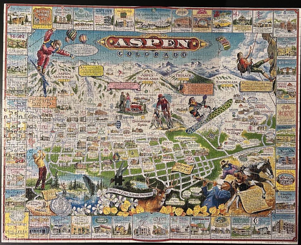 ZZ - Aspen, Colorado (TRADED) - White Mountain Puzzles puzzle collectible [Barcode 724819247240] - Main Image 2