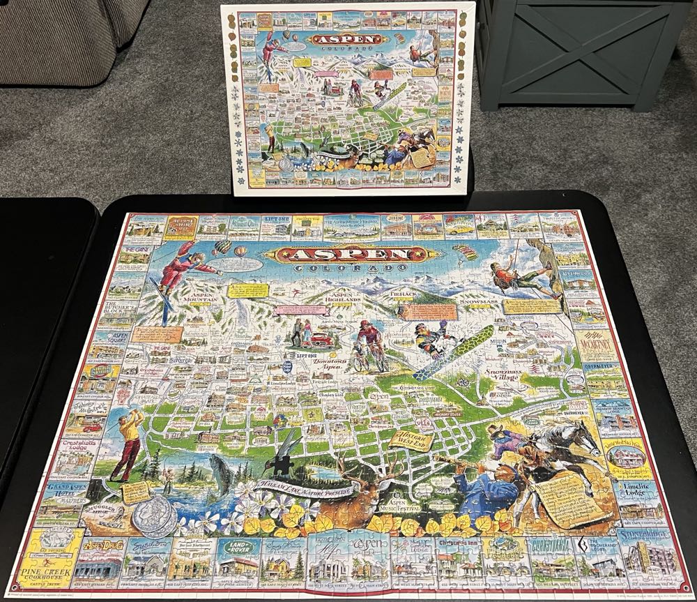 ZZ - Aspen, Colorado (TRADED) - White Mountain Puzzles puzzle collectible [Barcode 724819247240] - Main Image 3