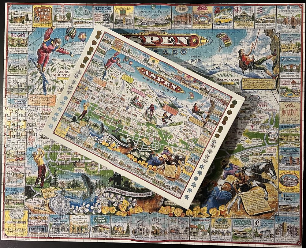 ZZ - Aspen, Colorado (TRADED) - White Mountain Puzzles puzzle collectible [Barcode 724819247240] - Main Image 4