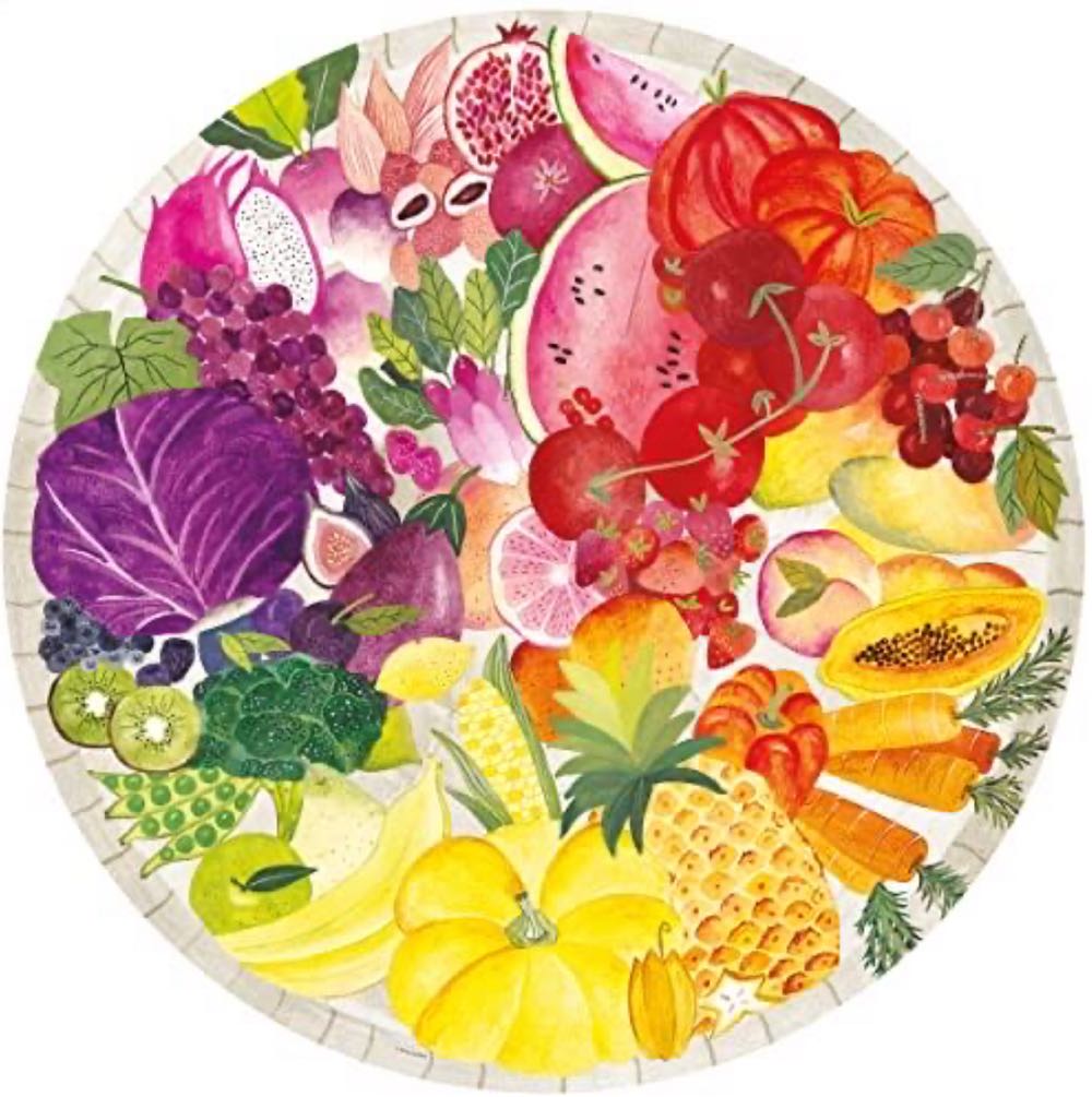 Circle Of Colors Fruits and Vegetables - Ravensburger puzzle collectible [Barcode 4005556171699] - Main Image 2