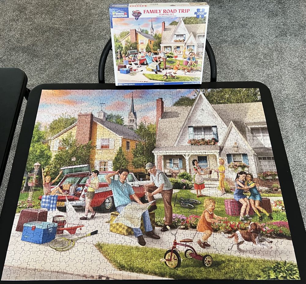 SOLD-Family Road Trip-Starting Out - White Mountain puzzle collectible [Barcode 724819265886] - Main Image 3