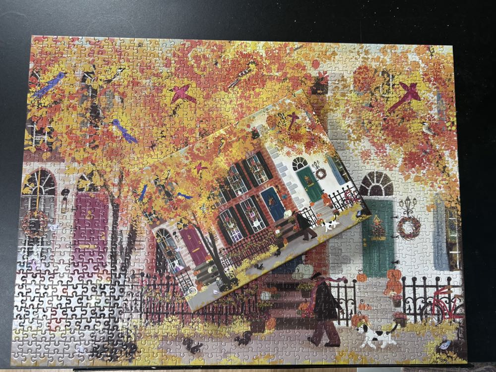 Autumn In The Neighborhood - Galison puzzle collectible [Barcode 9780735375284] - Main Image 3