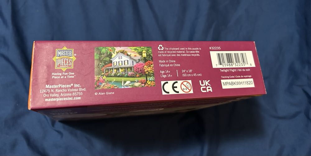 Twilight Flight - SOLD - Master Pieces puzzle collectible [Barcode 705988322358] - Main Image 2