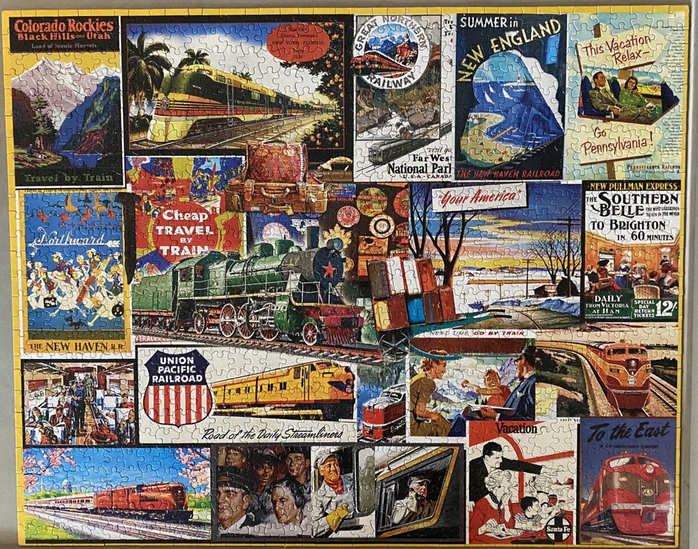 Travel By Train - NFT 💎 - White Mountain puzzle collectible - Main Image 2