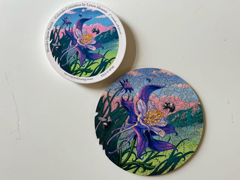 Colorado Columbine - Liberty Puzzles 🇺🇸 puzzle collectible - Main Image 2