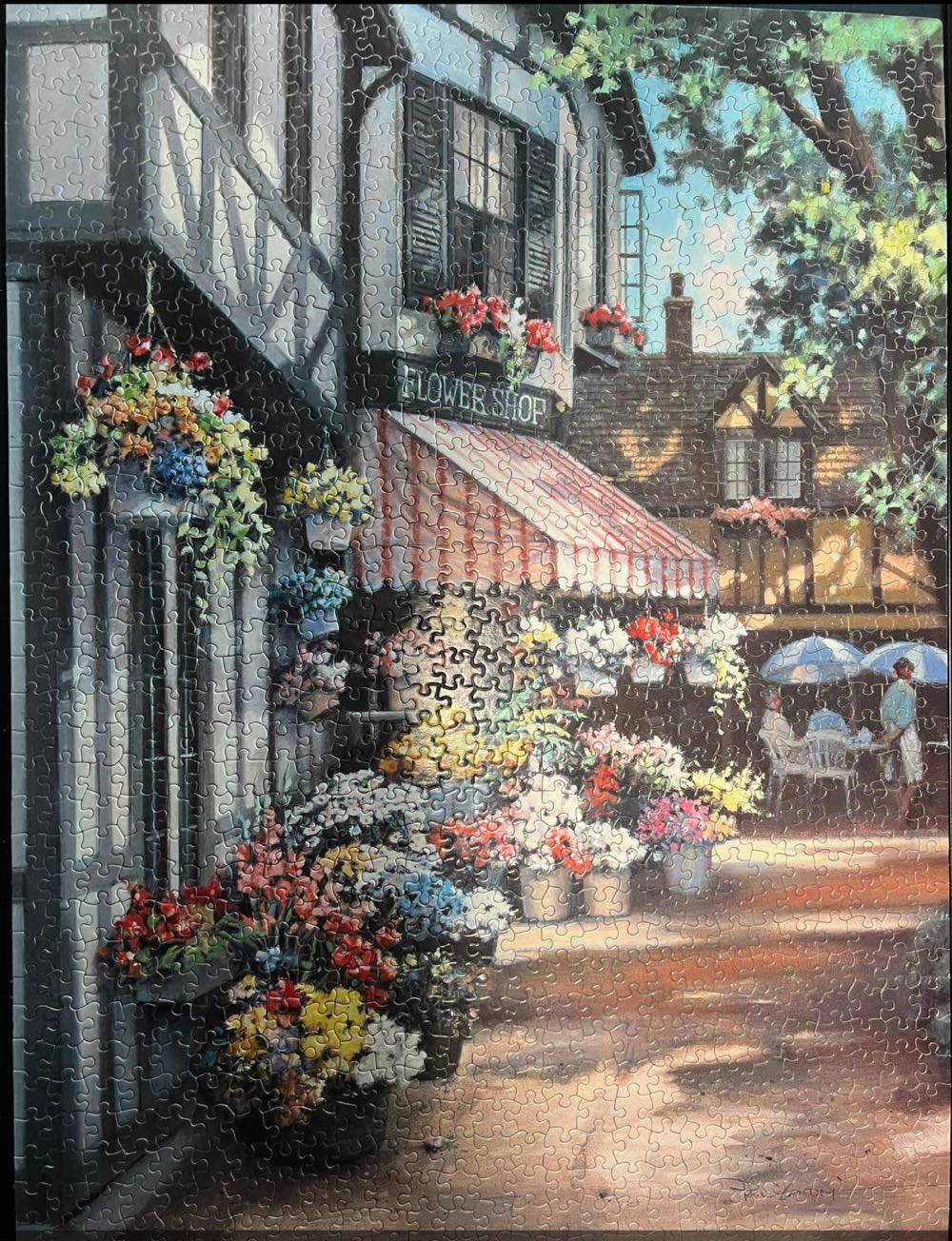Flower Shop* - White Mountain puzzle collectible [Barcode 724819247820] - Main Image 4